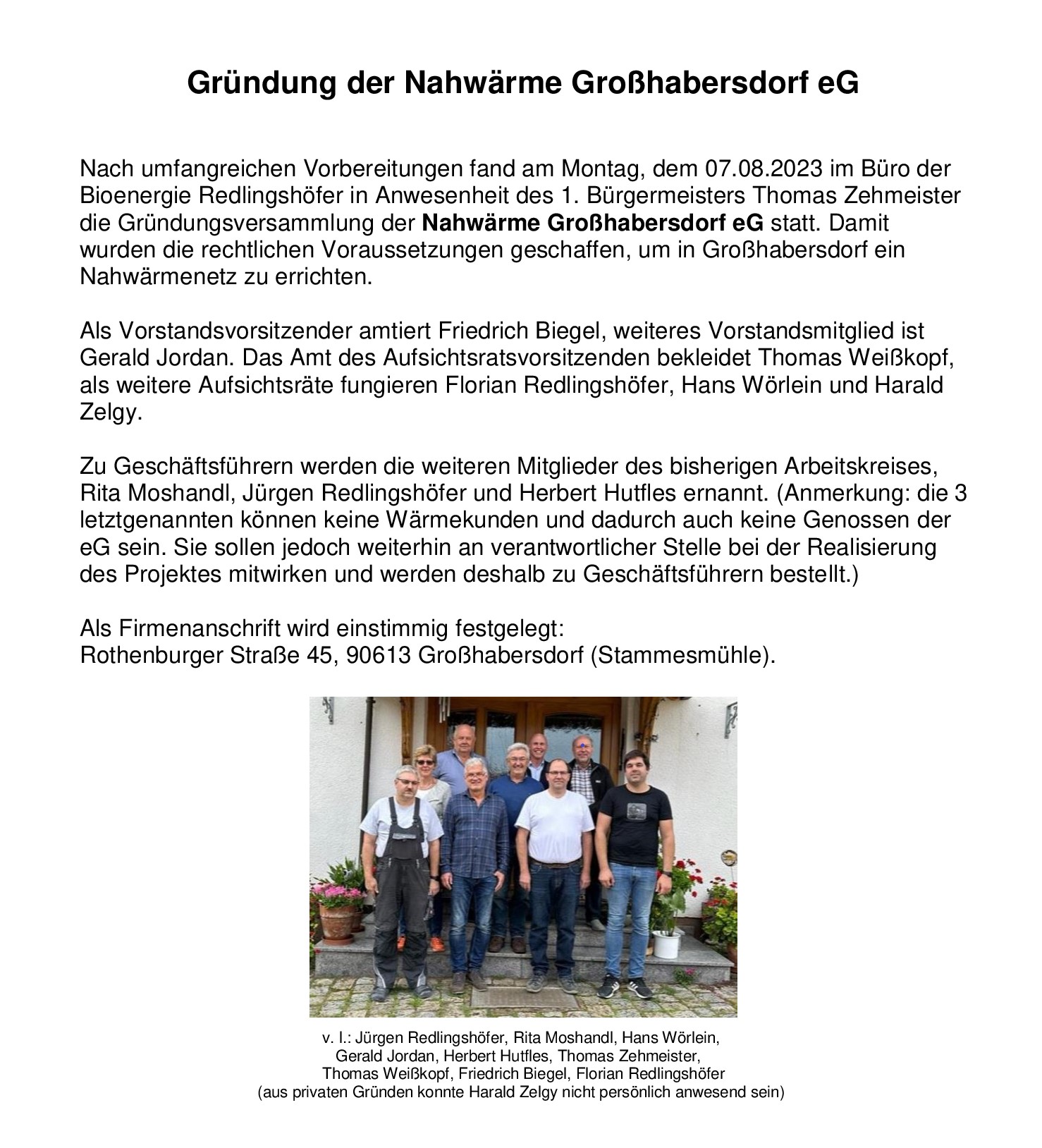 Gründung